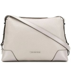MK KORS GRAY CROSBY MED CROSSBODY SHOULDER BAG